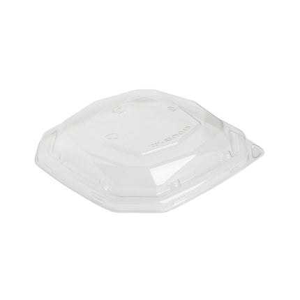 rPet Deckel Octabagasse 650 / 900 ml  Transparent rPET 191x191x35 | Packung (50 Stück)