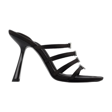 Nala 105 Logo  Sandals - Alexander Wang -  Black - Satin