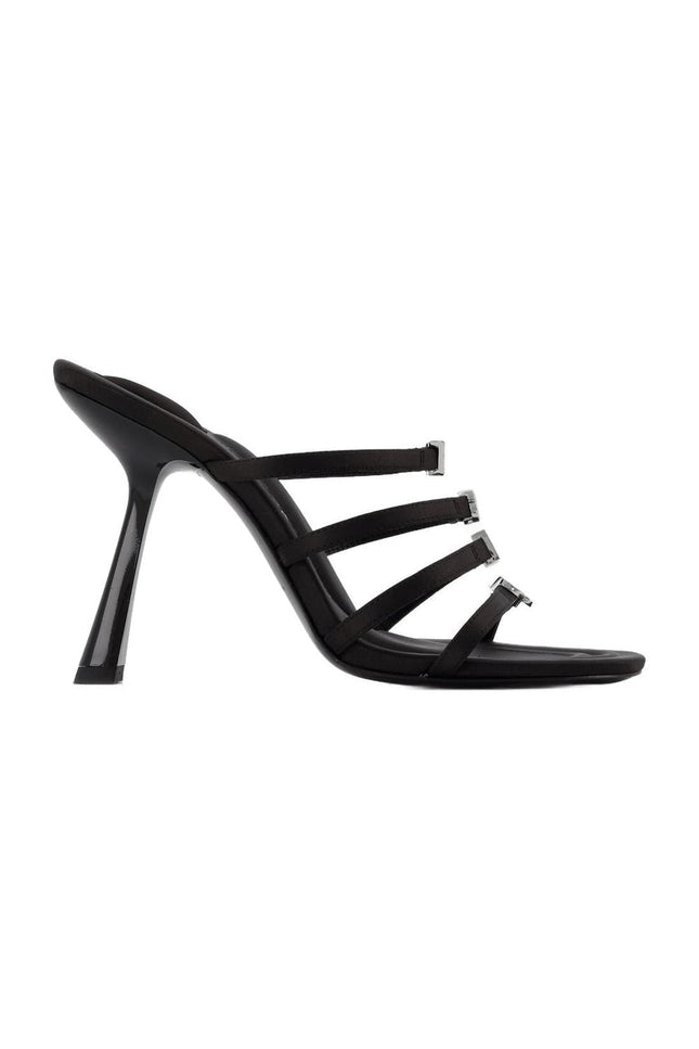Nala 105 Logo  Sandals - Alexander Wang -  Black - Satin