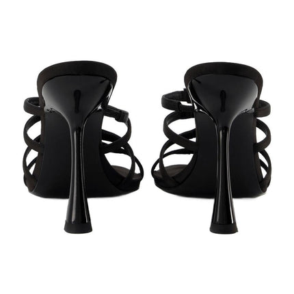 Nala 105 Logo  Sandals - Alexander Wang -  Black - Satin