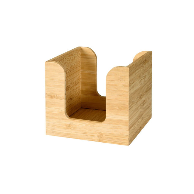 Bambus Serviettenständer 11x11 cm - Stilvoller Tischorganizer | 1 Serviette
