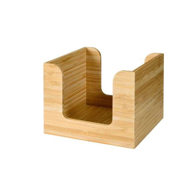 Bambus Serviettenständer 13x13 cm - Stilvoller Tischorganizer | 1 Serviette