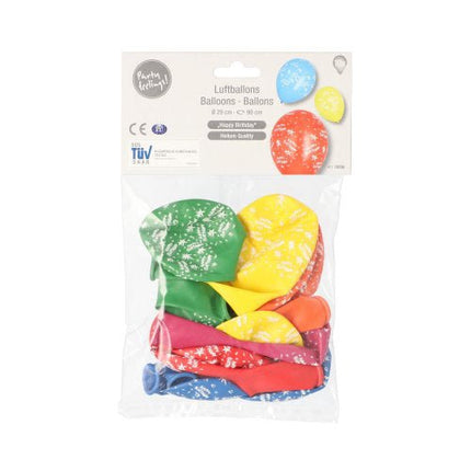 PAPSTAR Luftballons "Happy Birthday", Ø 29 cm, bunt sortiert | Beutel (10 Stück)