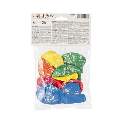 PAPSTAR Luftballons "Happy Birthday", Ø 29 cm, bunt sortiert | Beutel (10 Stück)