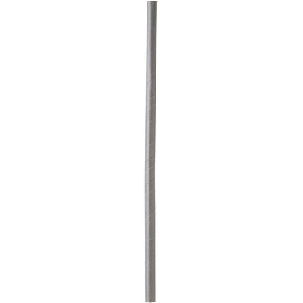 Trinkhalm aus FSC® Papier  ø 8 mm, 230 mm, Papier  Granitgrau Papier Ø8, 230 | Packung (100 Stück)