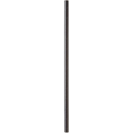 Trinkhalm aus FSC® Papier  ø 8 mm, 230 mm, Papier  Schwarz Papier Ø8, 230 | Packung (100 Stück)