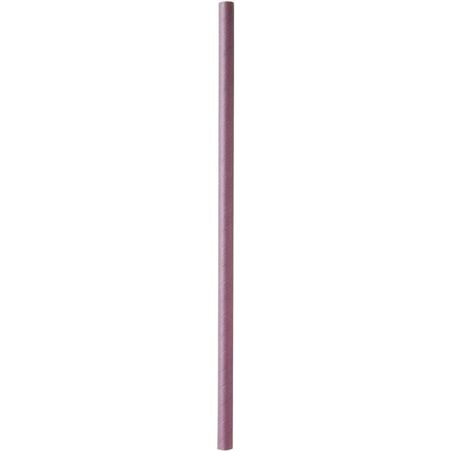 Trinkhalm aus FSC® Papier  ø 8 mm, 230 mm, Papier  Plum Papier Ø8, 230 | Packung (100 Stück)