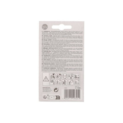 PAPSTAR Zahlenkerze 7,3 cm weiss mit rotem Rand