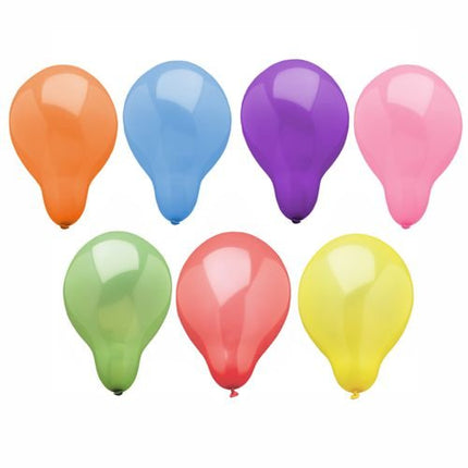 PAPSTAR Luftballons Ø 16 cm, farbig sortiert für Feste | Beutel (25 Stück)