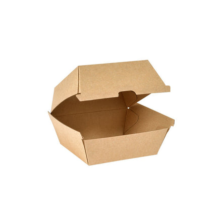 BioPak Clam Box Small   Braun Karton FSC 105x102x84 | Packung (55 Stück)