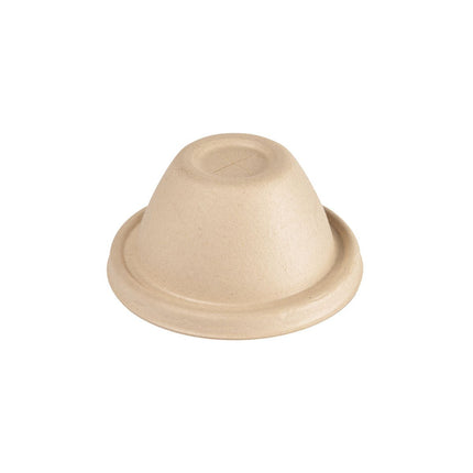 Bagasse Kuppeldeckel für alle Becher 35/47/59 cl  Braun Bagasse | Packung (500 Stück)