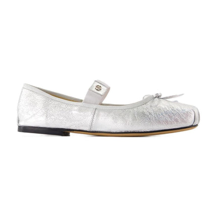Flache Schuhe Jolie - ANINE BING - Leder - Silber