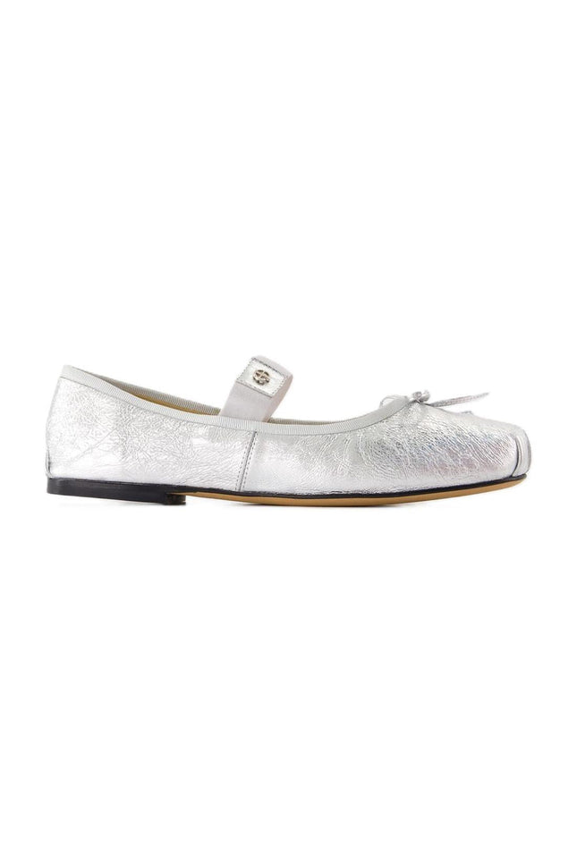Flache Schuhe Jolie - ANINE BING - Leder - Silber