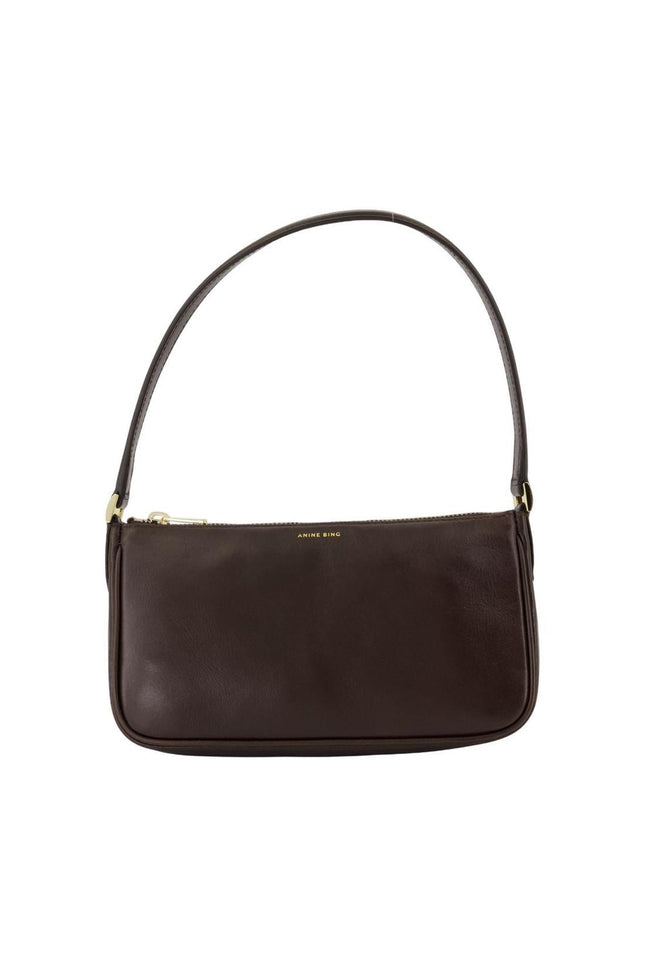 Mini Elly Schultertasche - ANINE BING - Leder - Braun