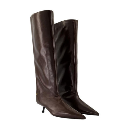 Tall Hilda Stiefel - ANINE BING - Leder - Braun