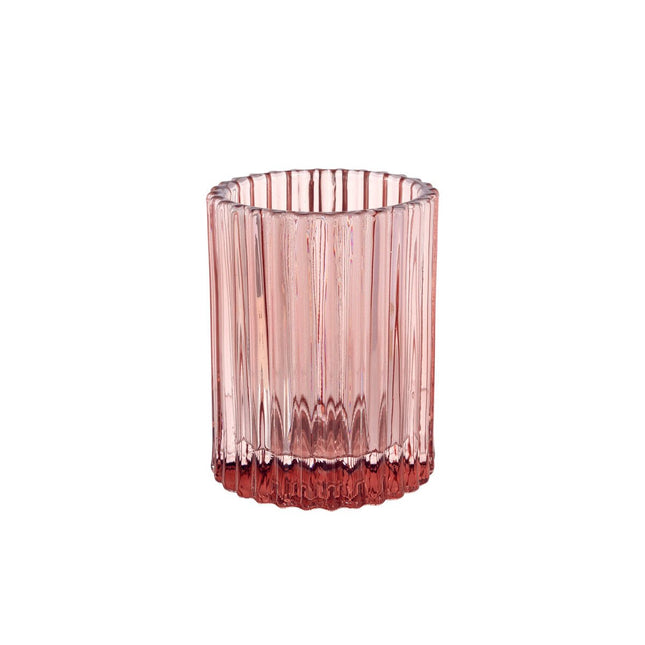 Kerzenhalter 70x55 mm, Comodo earthy pink - Stilvolles Design | Packung (1 Stück)