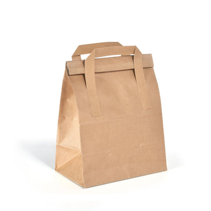 BioPak Foldbag Small  Braun Papier FSC 180x110x265  | Packung (500 Stück)