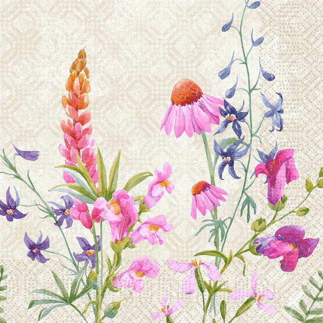 Servietten 40x40 cm, 3-lagig, Floret Design | Packung (250 Stück)