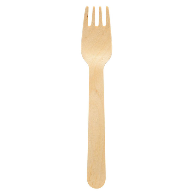 Gabel 160 mm, Holz gewachst  Natural gewachst 160 | Packung (100 Stück)