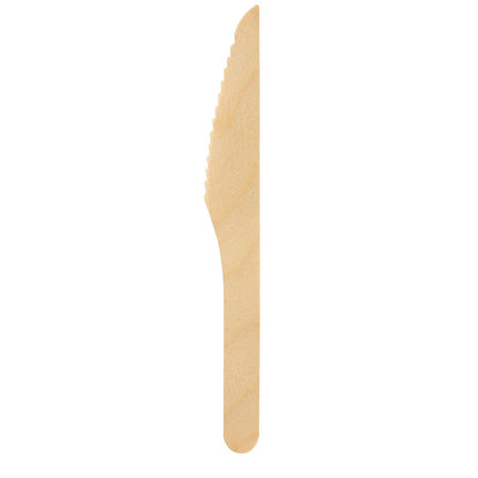 Messer 165 mm, Holz gewachst  Natural gewachst 165 | Packung (100 Stück)