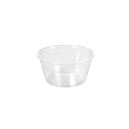 Dressingbecher 100 ml, rPET  Transparent rPET 74x74x35 | Packung (200 Stück)