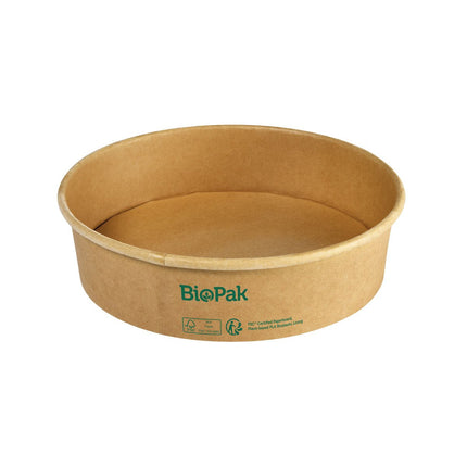 Bowl Ronda WIDE+ Karton/PLA Braun 900 ml  Braun Karton FSC/PLA 184x184x49 | Packung (50 Stück)