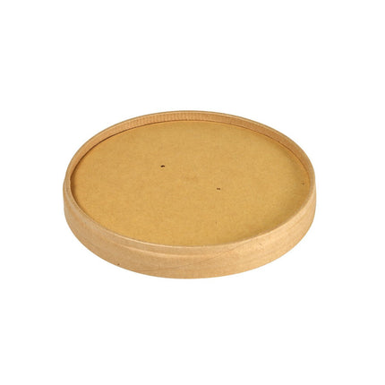 Deckel Karton SLIM Karton/PLA Braun 350/550/750/950 ml  Braun Karton FSC/PLA 117x117x19 | Packung (25 Stück)