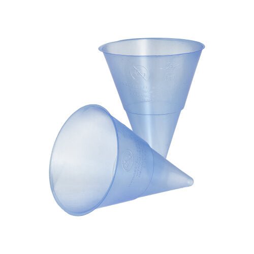 Starpak 1000 Spitzbecher, PP 115 ml Ø 7,03 cm · 9,5 cm blau Blue Cone | Packung (1000 Stück)