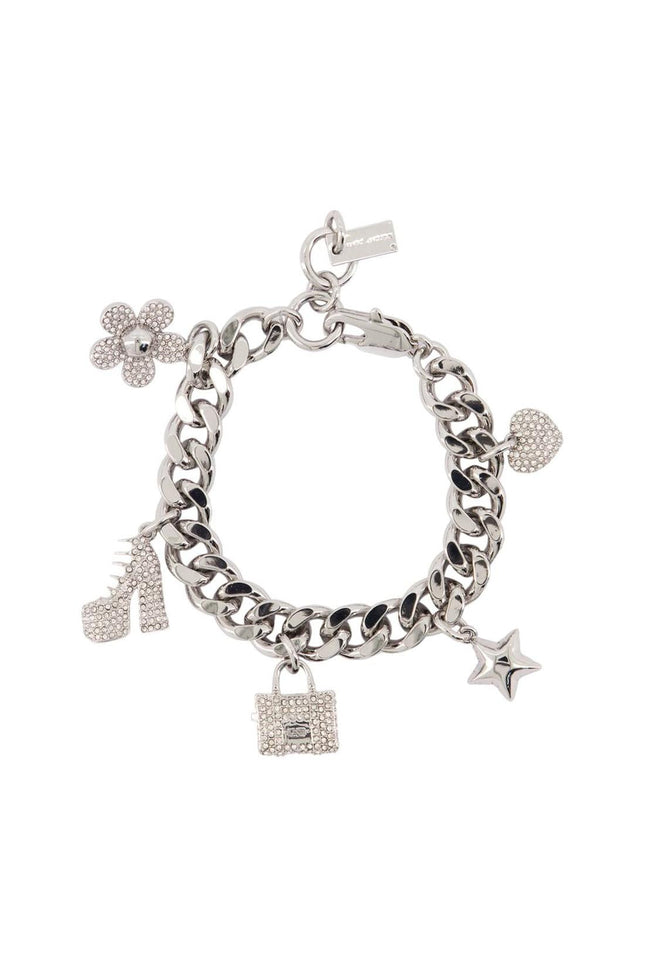 Mini Icon Pave Armband - Marc Jacobs - Metall - Silber