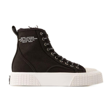 Sneakers The High Top - Marc Jacobs - Baumwolle - Schwarz