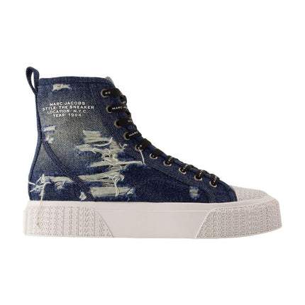 Sneakers The High Top - Marc Jacobs - Baumwolle - Blau