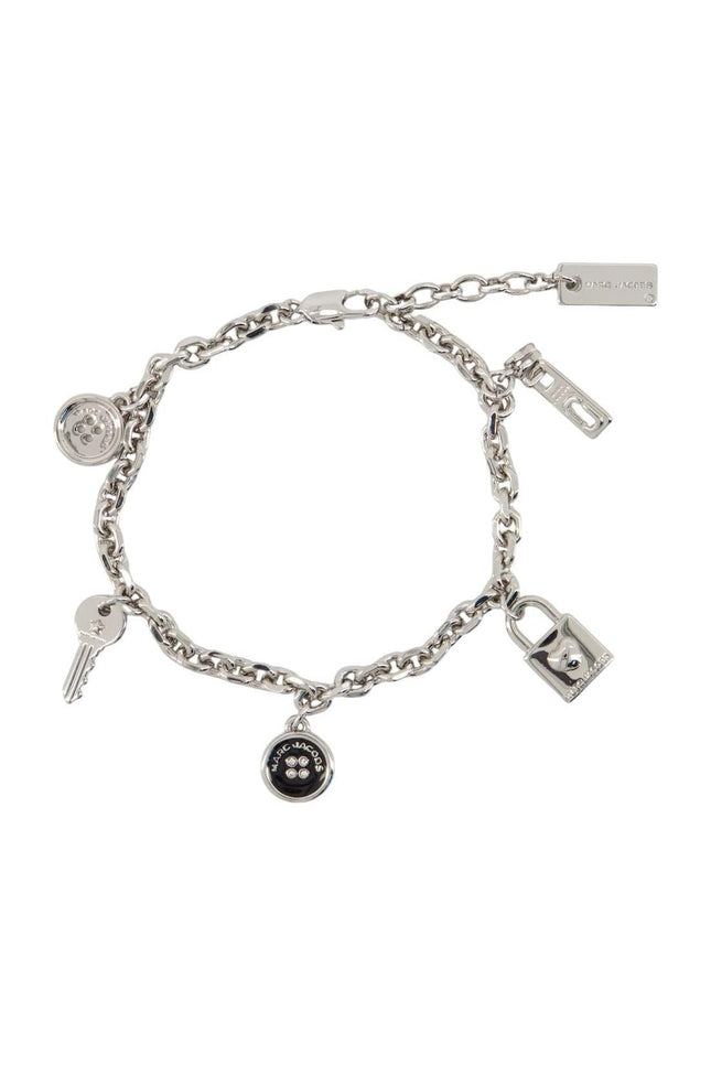 Button Charm Armband - Marc Jacobs - Metall - Silber