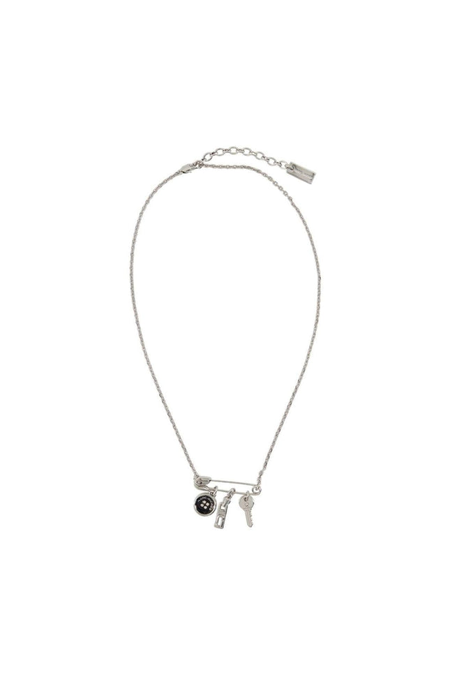 Button Charm Halskette - Marc Jacobs - Metall - Silber