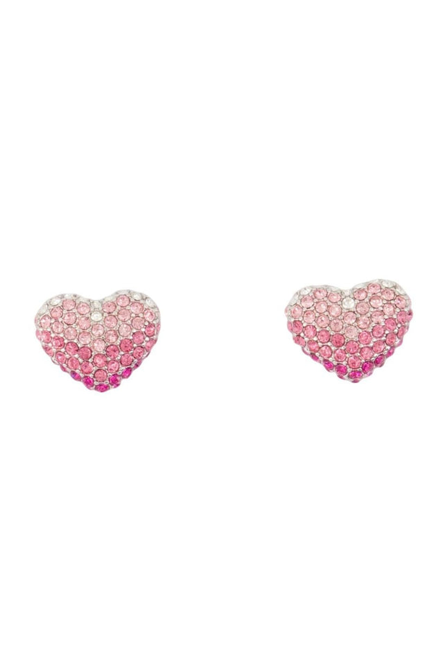 Balloon Heart Pave Ohrringe - Marc Jacobs - Metall - Rosa