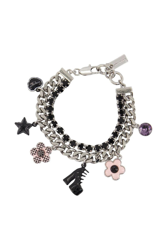 Mini Icon Dot Charm Armband - Marc Jacobs - Metall - Silber