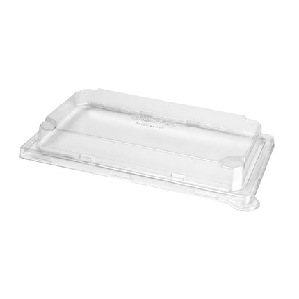 rPET Deckel Sushi large  Transparent rPET 248x156x33 | Packung (50 Stück)