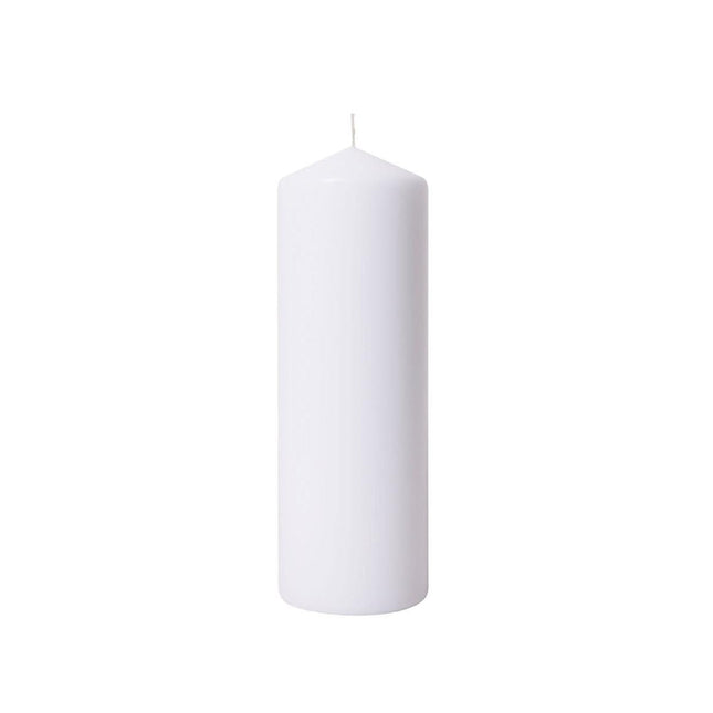 Stumpenkerzen 300x100 mm, weiß - Ideal für Dekoration und Events | Packung (1 Stück)