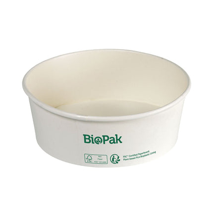 Bowl Ronda WIDE Karton/PLA Weiß 700 ml  Weiß Karton FSC/PLA 150x150x60 | Packung (50 Stück)