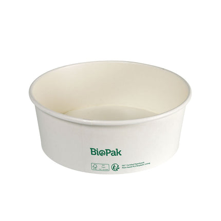 Bowl Ronda WIDE+ Karton/PLA Weiß 1300 ml  Weiß Karton FSC/PLA 184x184x66 | Packung (25 Stück)