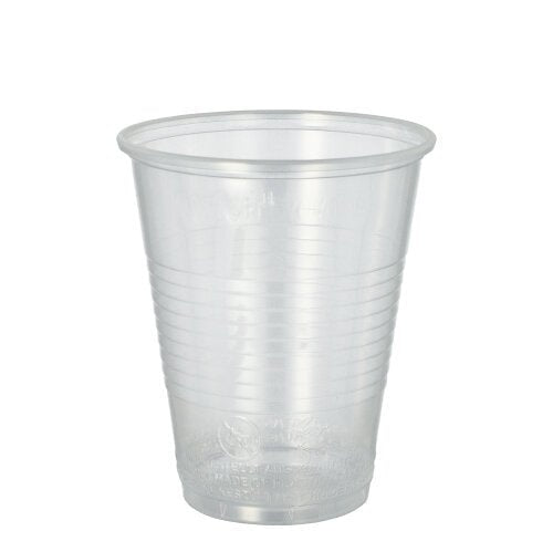 Starpak 20 Trinkbecher, PP 0,3 l Ø 9,5 cm · 11,1 cm transparent mit Schaumrand | Schrumpffolie (20 Stück)