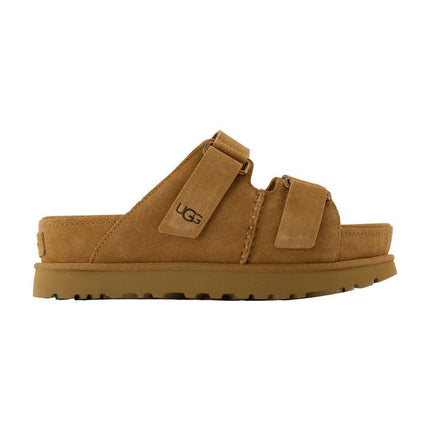 Pantoletten W Goldenstar Hi - UGG - Leder - Braun