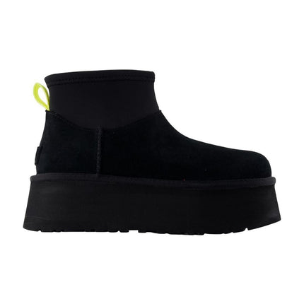 Classic Mini Dipper Stiefeletten - UGG - Leder - Schwarz