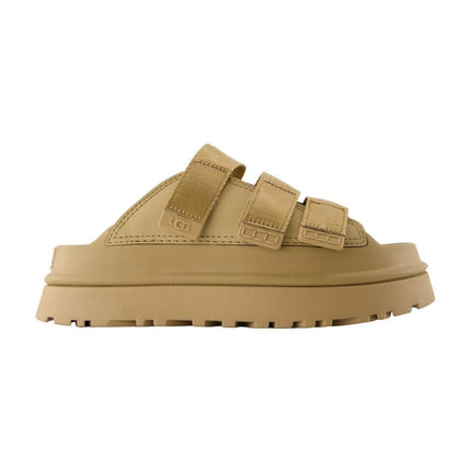 Pantoletten W Goldenglow Slide - UGG - Synthetik - Braun