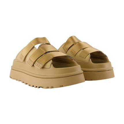 Pantoletten W Goldenglow Slide - UGG - Synthetik - Braun