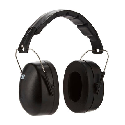 3M™ Kapselgehörschützer mit faltbarem Kopfbügel 90563E, SNR-Wert 30 dB, Schwarz | Packung (1 Stück)