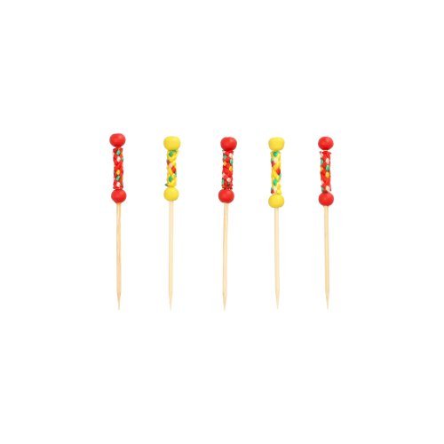 PAPSTAR Fingerfood Picker "Mexico" 7,5 cm, ideal für Partys | Beutel (40 Stück)