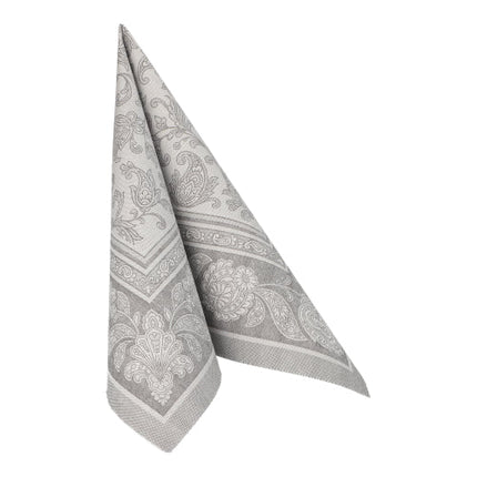 PAPSTAR 50 Servietten "ROYAL Collection" 1/4-Falz 40 x 40 cm grau