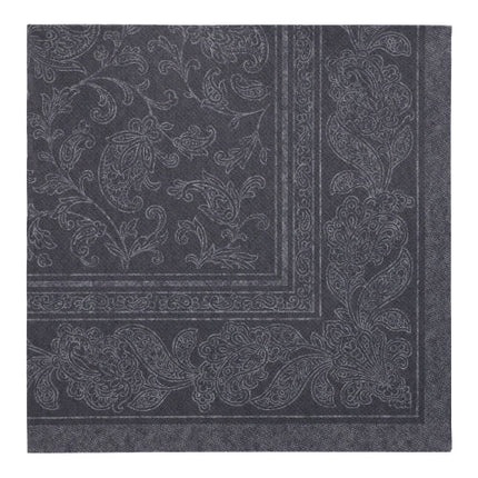 PAPSTAR 50 Servietten "ROYAL Collection" 1/4-Falz 40 x 40 cm schwarz
