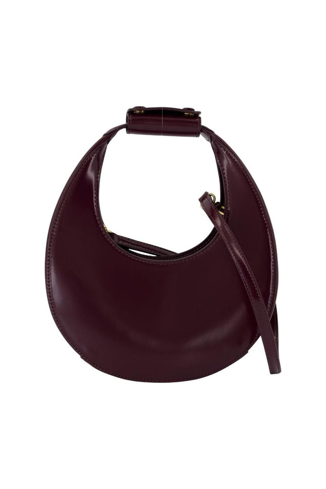 Mini Moon Handtasche - Staud - Leder - Bordeaux