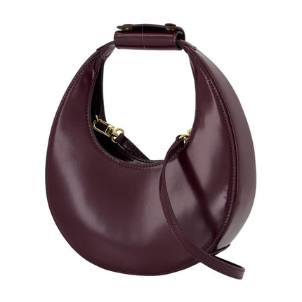Mini Moon Handtasche - Staud - Leder - Bordeaux